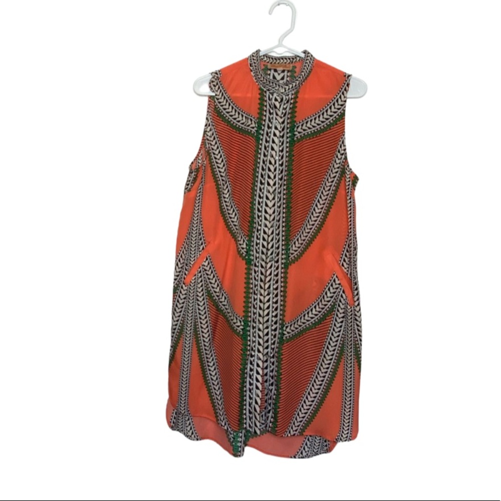 Mara Hoffman Shift Dress Medium Button Up